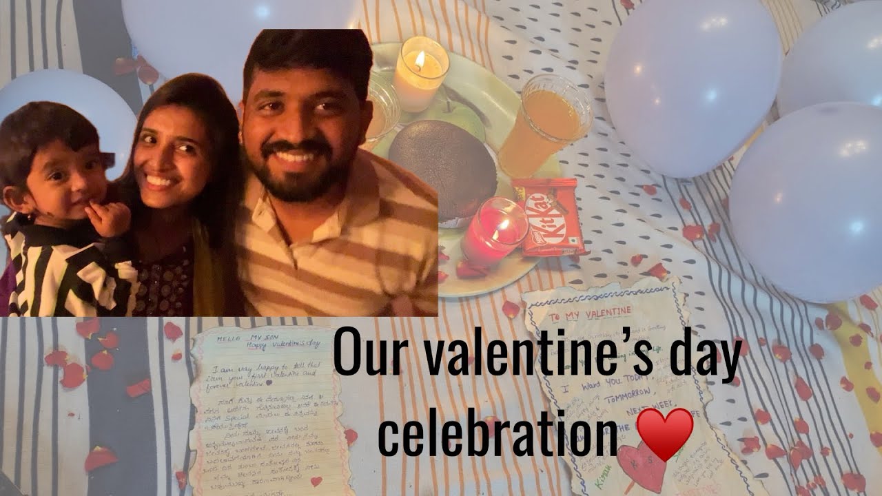 Our valentine’s day celebration♥️|| Thanvi first Valentine’s Day #familyvlog #valentinesday #couple 