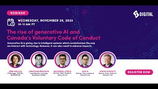 The rise of generative AI and Canada’s Voluntary Code of Conduct by DIGITAL 275 views 5 months ago 1 hour, 4 minutes