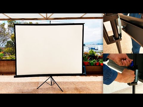 Vídeo: Com es munta una pantalla de projector?