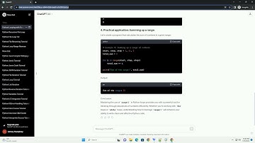python loop through range