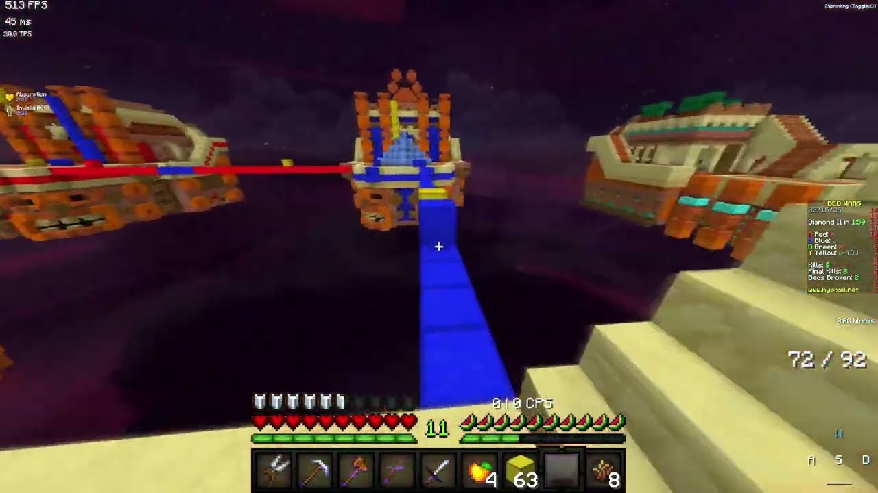 perfect bedwars game