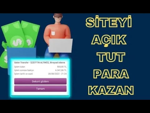 Siteyi Açık Tutarak Para Kazan - İnternetten Para Kazanma 2023