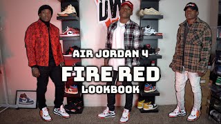 jordan 4 fire red outfit