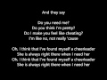 Omi  cheerleader  lyrics scrolling