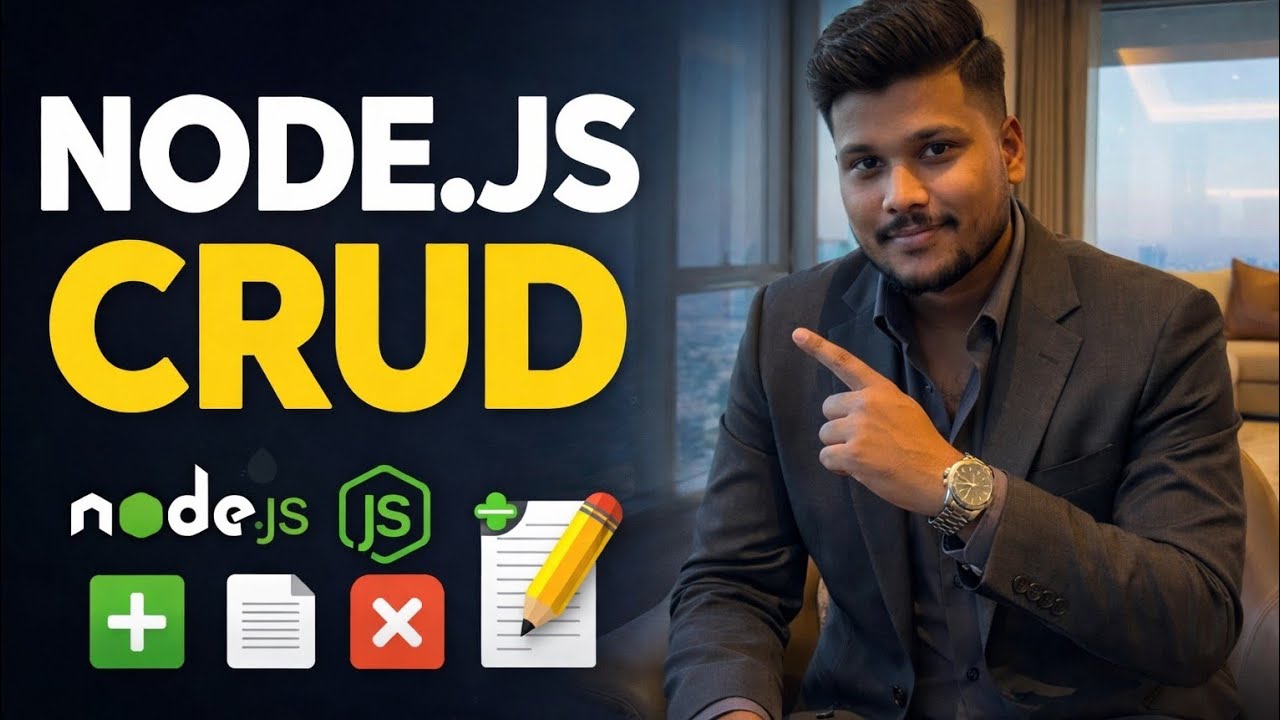 Node.js CRUD Operations | Create Read Update Delete API - YouTube