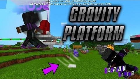 MCPE Tutorials: How to make a Gravity Platform | Command Blocks