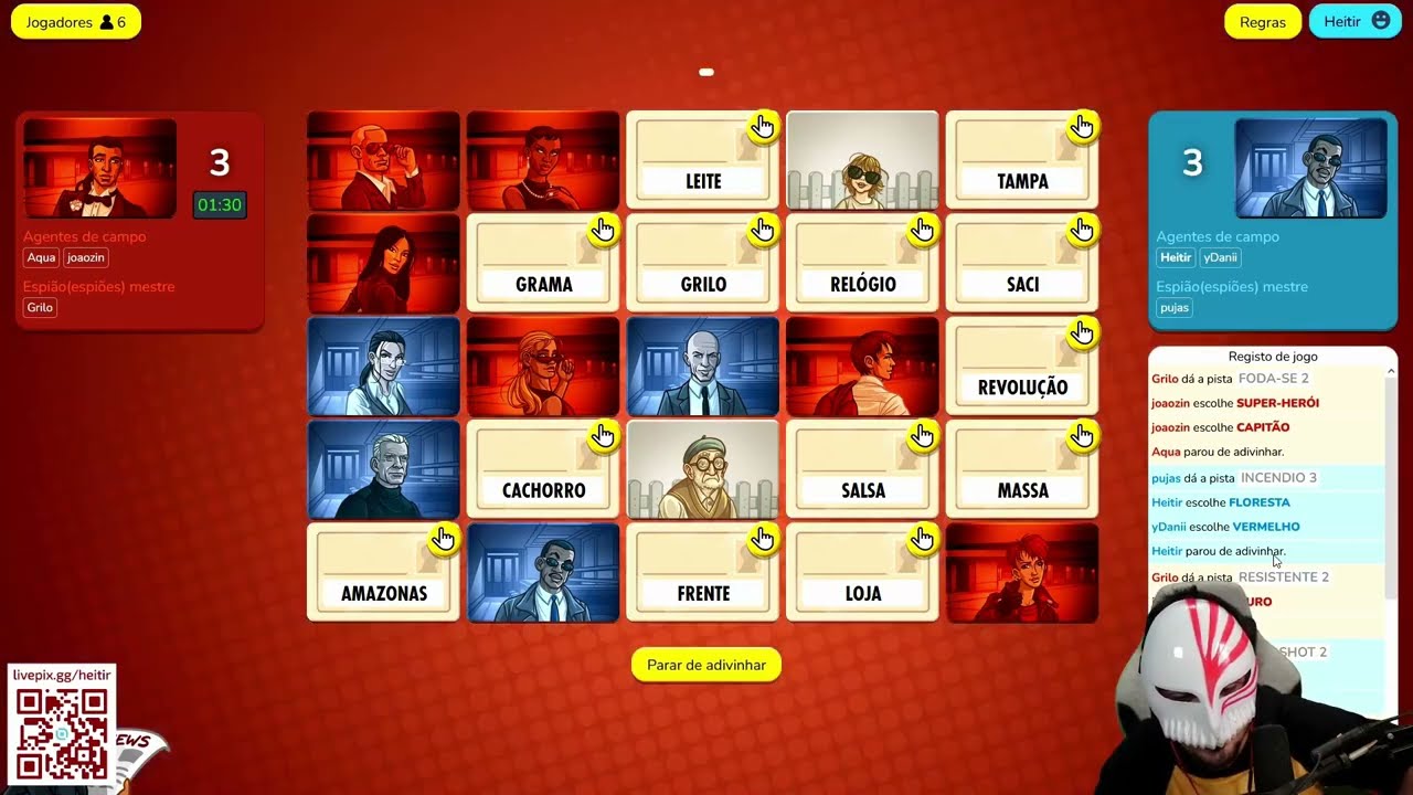 Heitir e amigos jogando Codenames #2