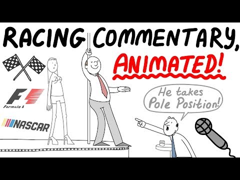 Crazy Racing Commentary, Animated! F1 - NASCAR