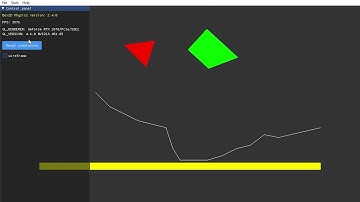 Box2D Physics Polygon and Chain Shapes (GeeXLab demo)