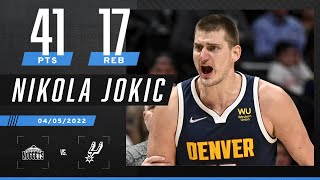 Nikola Jokic's 41 PTS \& 17 REB are NOT ENOUGH to stop the Spurs 🃏