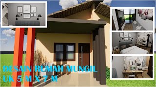 DESAIN RUMAH MUNGIL 5 M X 7 M | TINY HOUSE screenshot 3