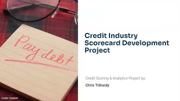 Credit Scoring and Analytics Pacmann - Scorecard Development