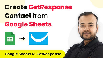 How to Create GetResponse Contact from Google Sheets and Send Data using API by Pabbly