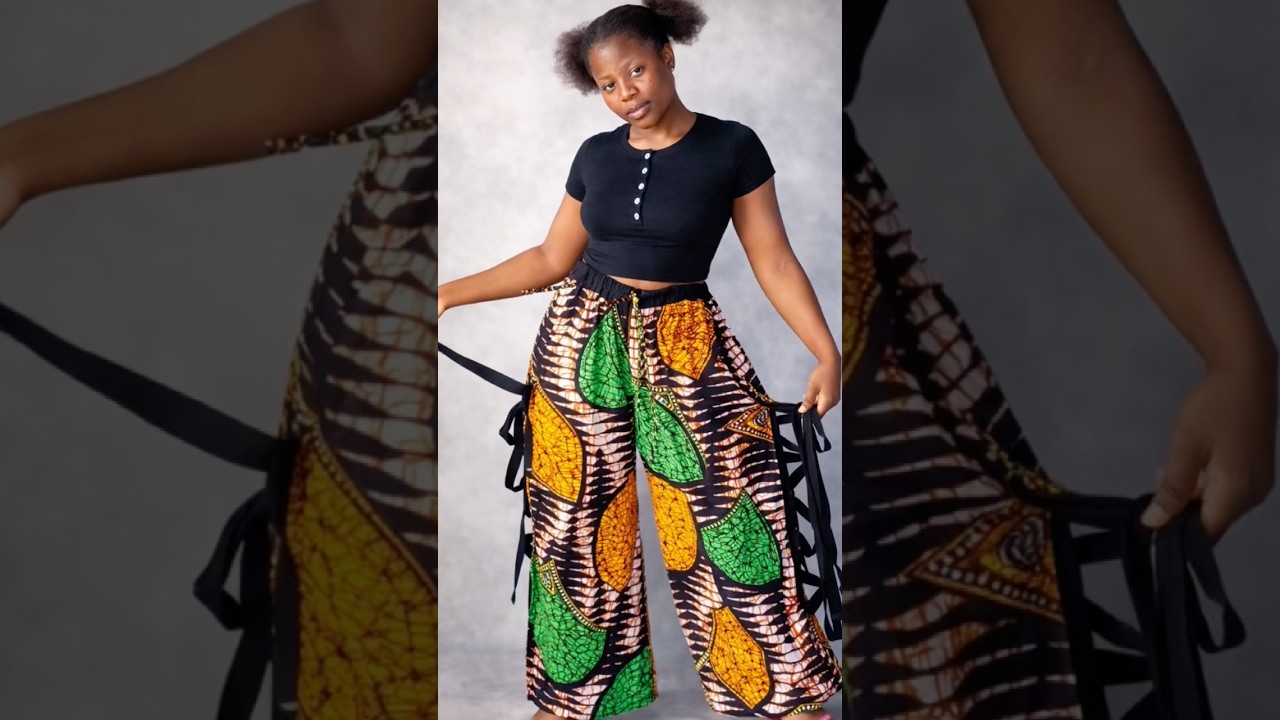 This Jumbo Pant Design Is Stunning #JumboPant #AnkaraFashion