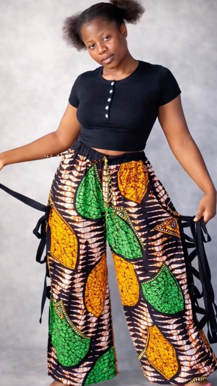 This Jumbo Pant Design Is Stunning #JumboPant #AnkaraFashion