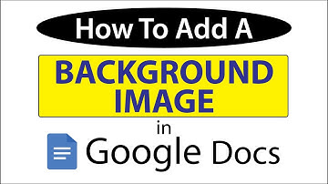 How To Add A Background Image In Google Docs | PC | 👍
