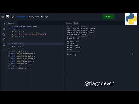 Criando banco no terminal com Python