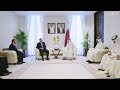 Ministerpräsident und Außenminister empfängt den Vorsitzenden des ungarischen Parlaments