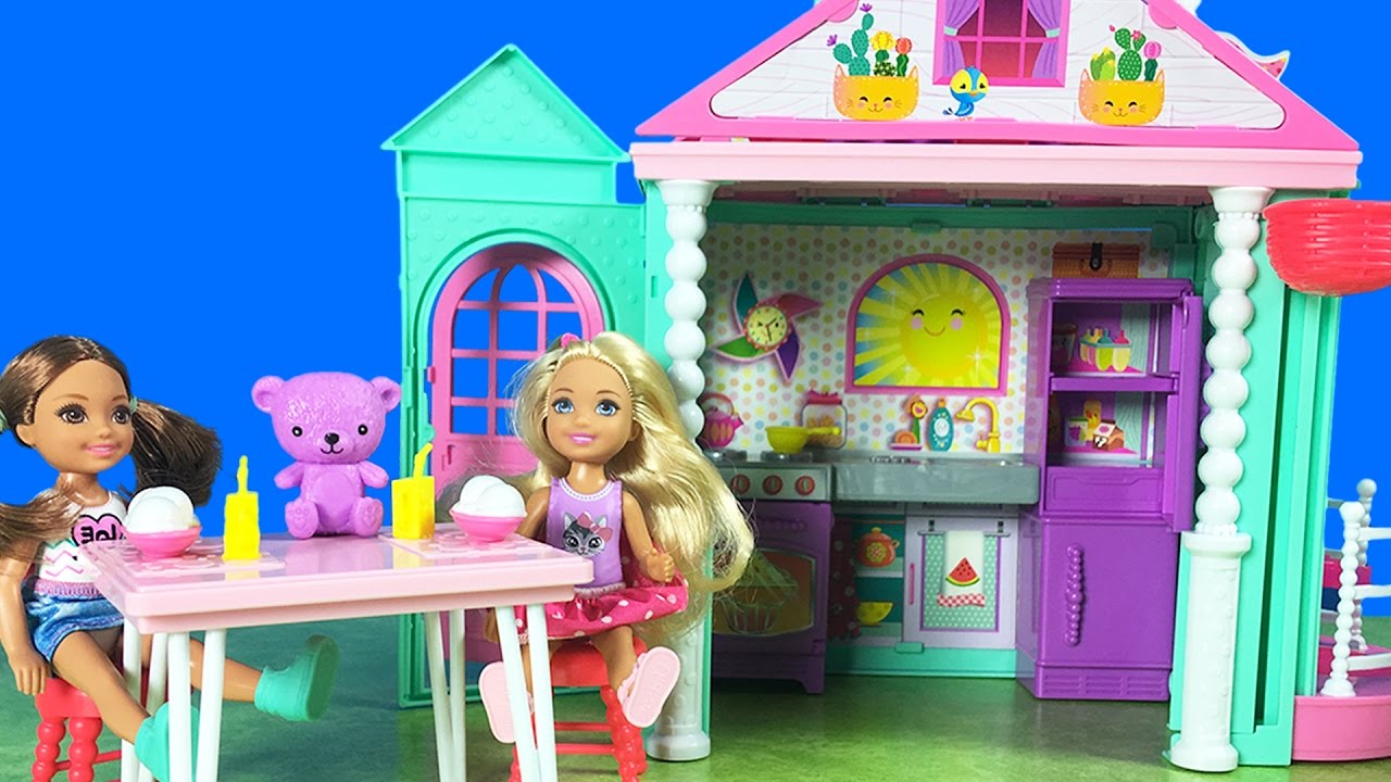 barbie chelsea yeni oyuncak kulup evi bebekler ile evcilik oyunu evciliktv youtube