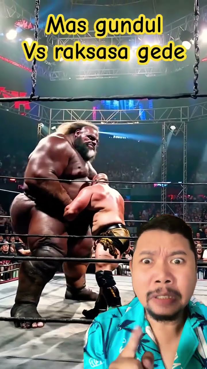 MAS GUNDUL VS RAKSASA GEDE BANGET!???? #shortsfeed #vfx #ai #lucu #funny