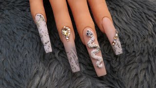 3D Acrylic Snake Nails