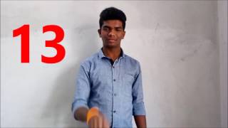 Learn Indian Sign Language - lesson 2  (Numbers)