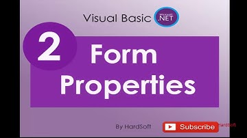 Forms part2 with codes Vb.net C# for beginners خصائص الفورم في فيجوال بازيك فيجوال ستوديو
