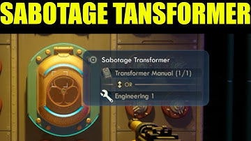 The outer worlds 2 - disable communications at central dispatch (sabotage transformer)