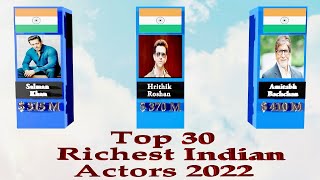 Top 30 Richest Indian Actors 2022