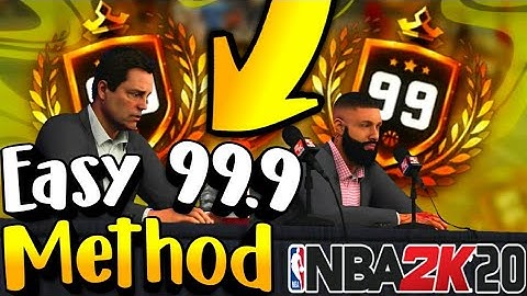 EASY METHOD TO GET 99.9 RATING FOR 99 OVERALL IN NBA 2K20 PS4