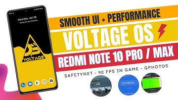 Voltage OS for Redmi Note 10 Pro/Max: Smooth UI + Performance,90 FPS in Games,Best Battery Backup⚡