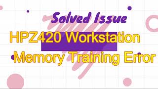 942 Memory Traning  Error