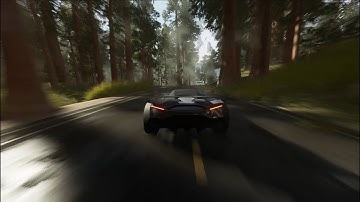 Car Driving through Forest - Unreal Engine 4.27