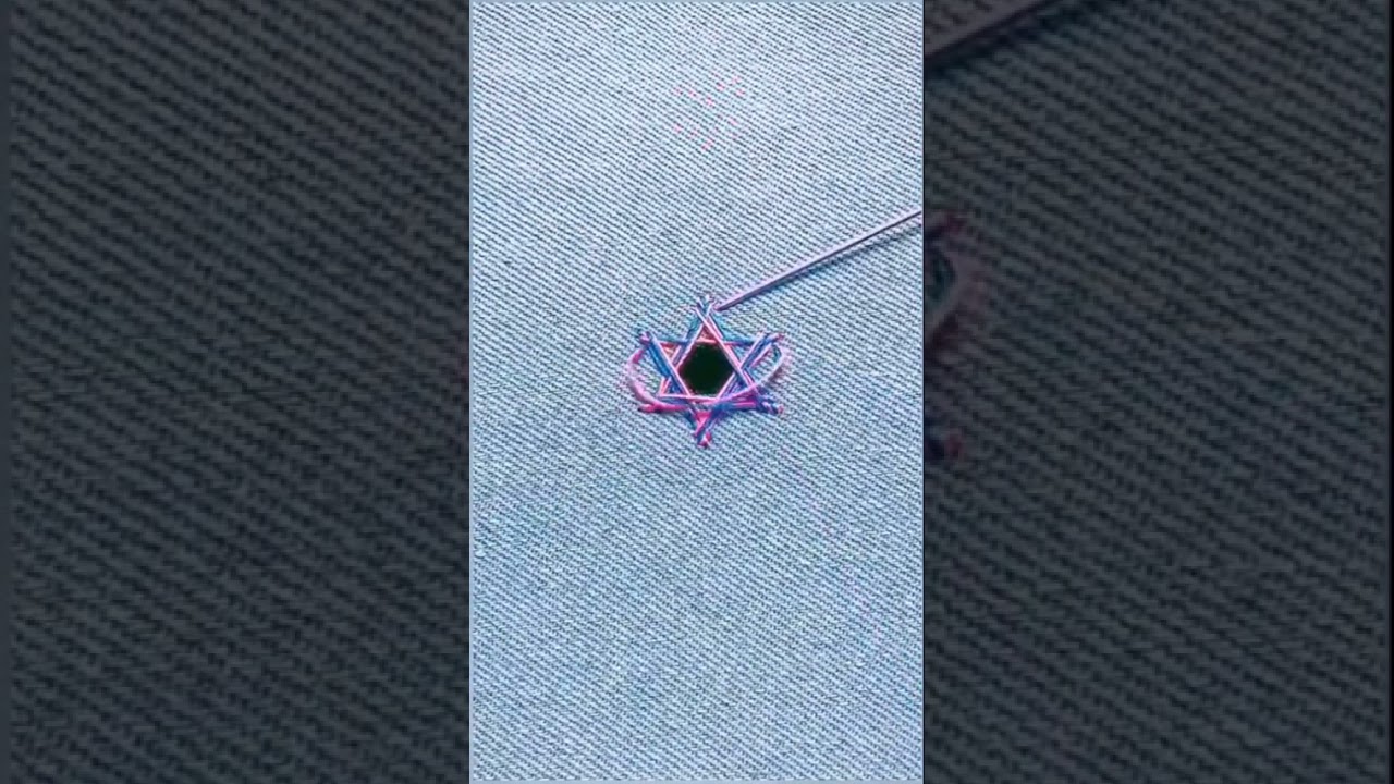 Как красиво заштопать прожженную дырку в одежде - YouTube