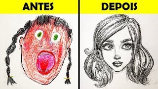 Desenhos para desenhar fácil e bonito  Desenho para desenhar facil,  Desenhos para desenhar, Lettering tutorial