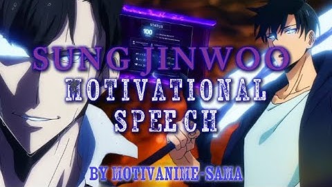 **SUNG JINWOO’S MOTIVATIONAL SPEECH – Rise From Weakness to Shadow Monarch (Solo Leveling)**
