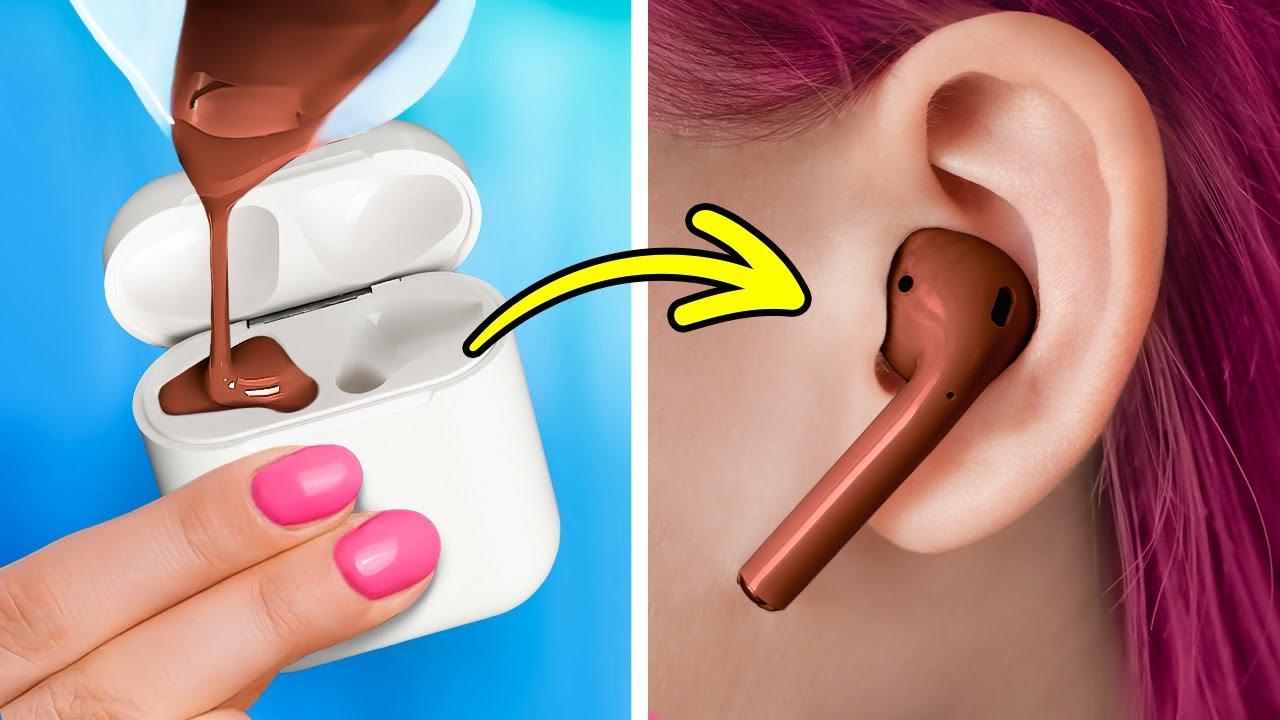 I UPGRADED MY AIRPODS | Cool Ways To Sneak Food And Makeup Into Public Places And Funny Food Pranks