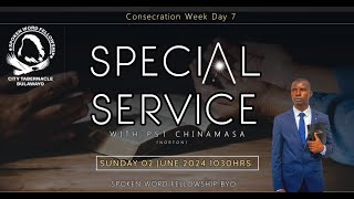 Special service with PST Chinamasa (Norton)