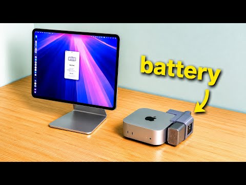 Battery powered Mac mini, and how to setup iPad as its only wireless display with Apple SideCar!
