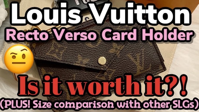 Louis Vuitton Recto Verso Unboxing & size comparison Card holder, Key Cles,  Rosalie, 6 Key Holder LV 