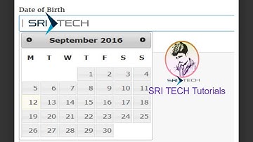 [SRI TECH] How to create a Calendar in Your Website or Blog | Web Development Tutorials 2018