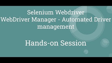 Selenium WebDriver 4| WebDriver Manager|Selenium Manager | Chrome|Safari|Firefox|Edge|Tutorial#14