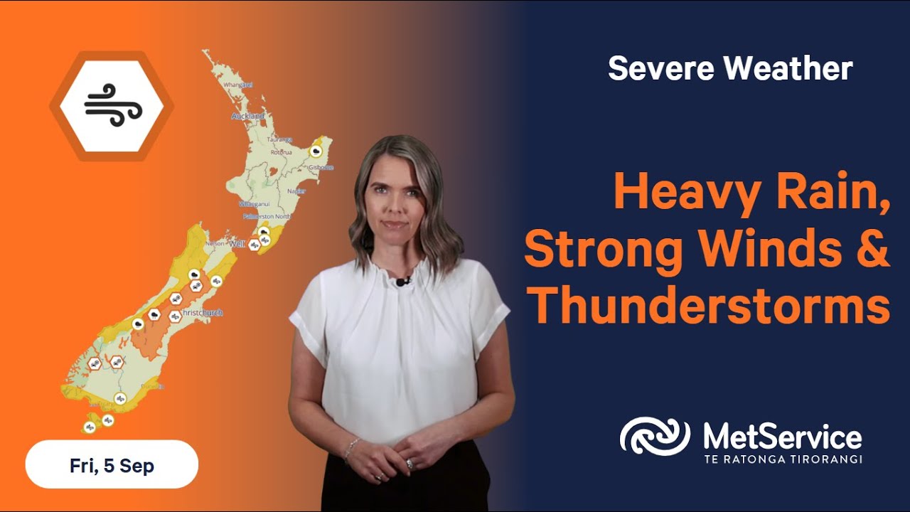 NZ Severe Weather Update - Friday 5 September 2025 - YouTube