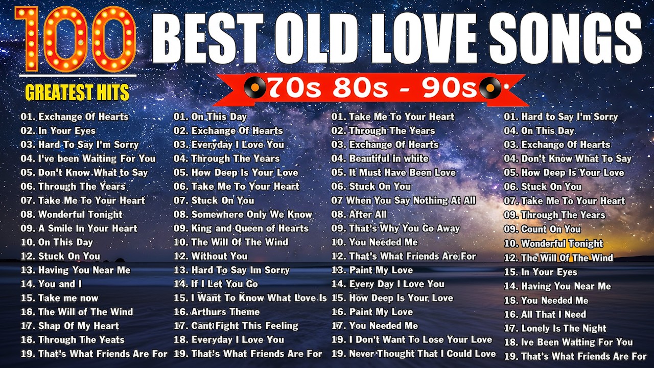 Classic Love Songs Collection 🌹 Greatest Romantic Hits 70s 80s 90s | Relaxing Oldies Love Songs
