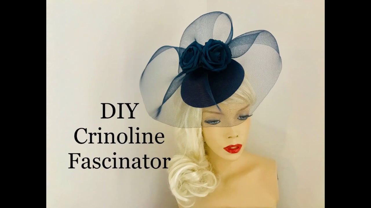 How to make a Crinoline Fascinator Hat - Millinery - Wedding Hat making ...