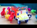 MURGI Hen Chicks Vs "Mini Truck TOYS" video | Gallina Poule Chicks video | FishCutting