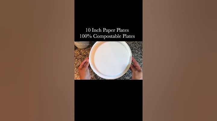 10 Inch Paper Plates 100% Compostable Plates