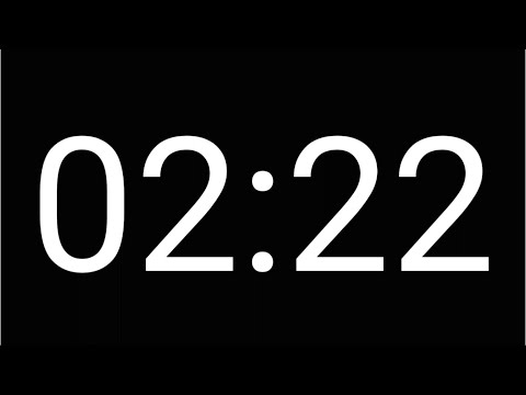 2:22 Countdown Timer [ DARK MODE ]