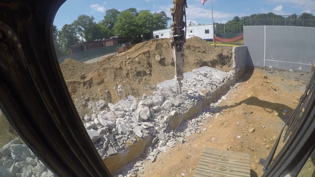 concrete wall demolition