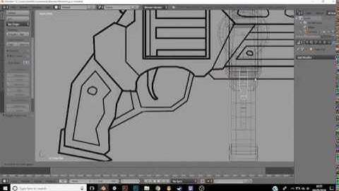 Blender Low Poly Futuristic Gun || Part 1 || Modelling